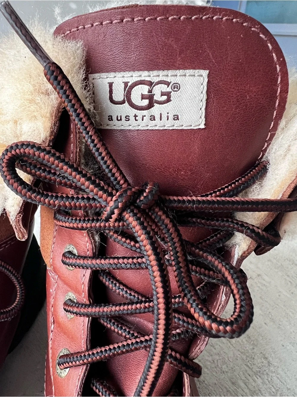 UGG lace up